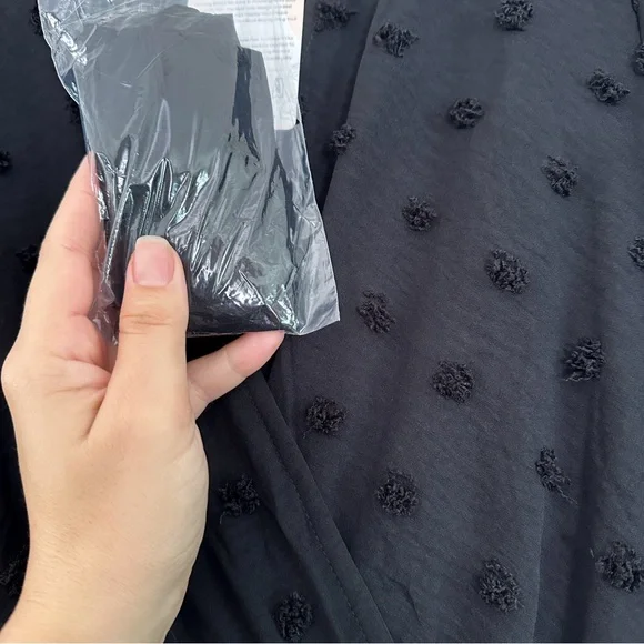 Black Midi Wrap Dress - Unbranded - Picture 5 of 9